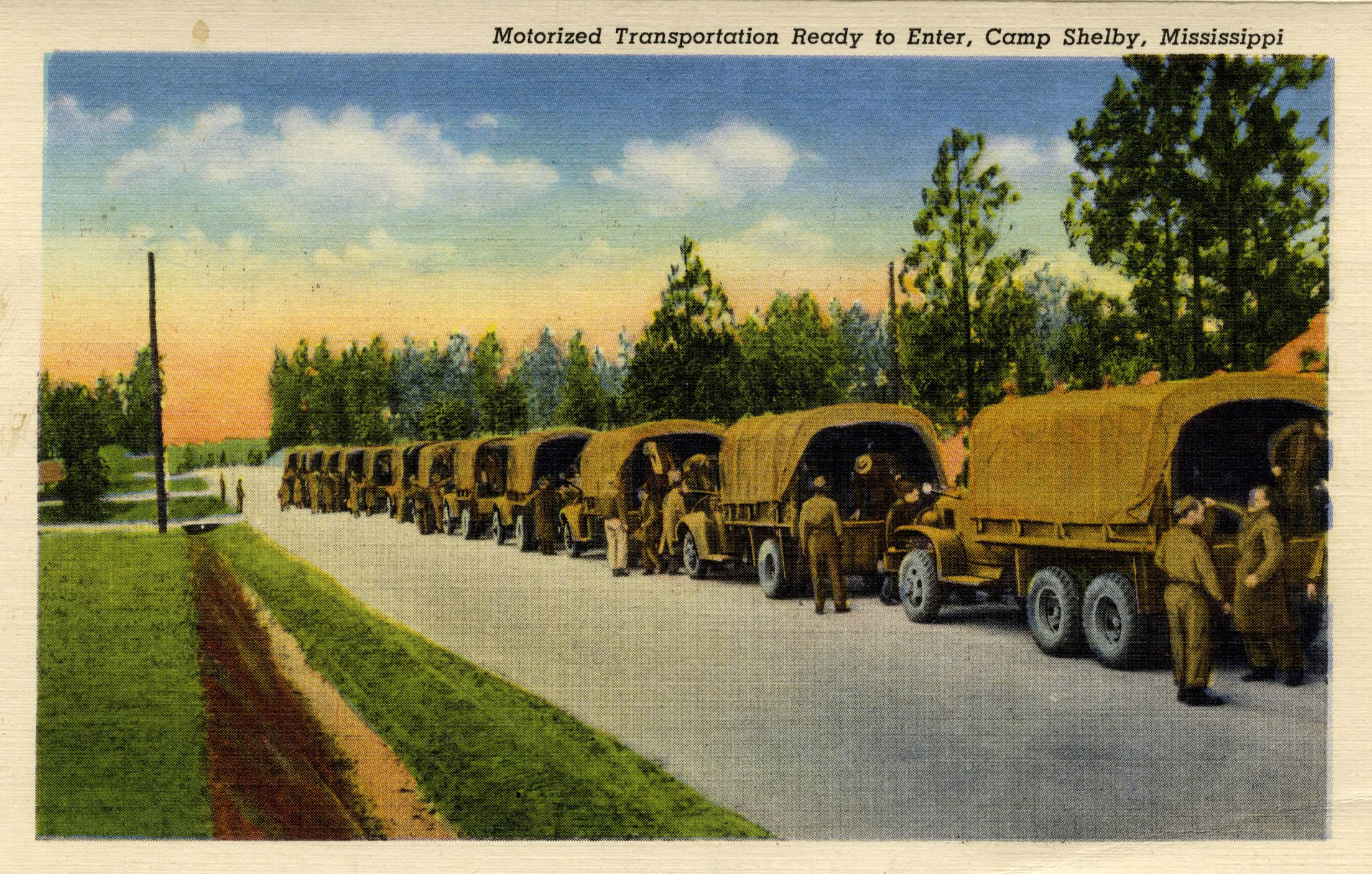 AMERICAN POSTCARD NARRATIVES, Camp Shelby Miss.