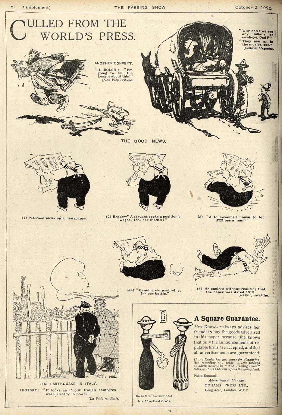 The World's Cartoons, 1920's The Passing Show