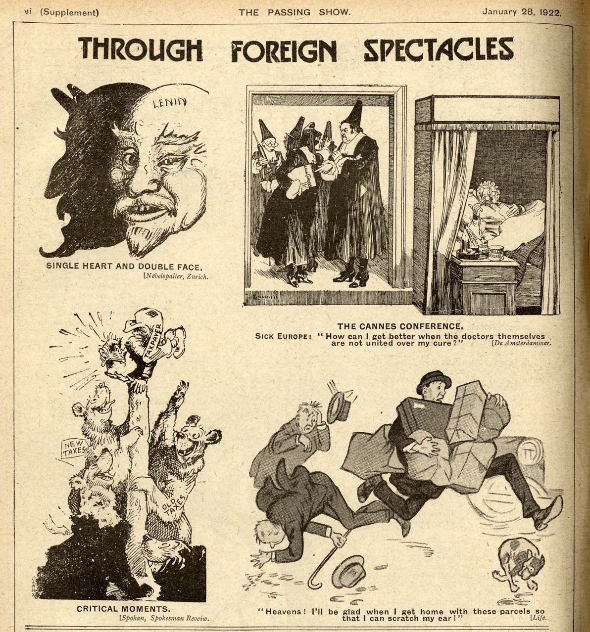 The World's Cartoons, 1920's The Passing Show