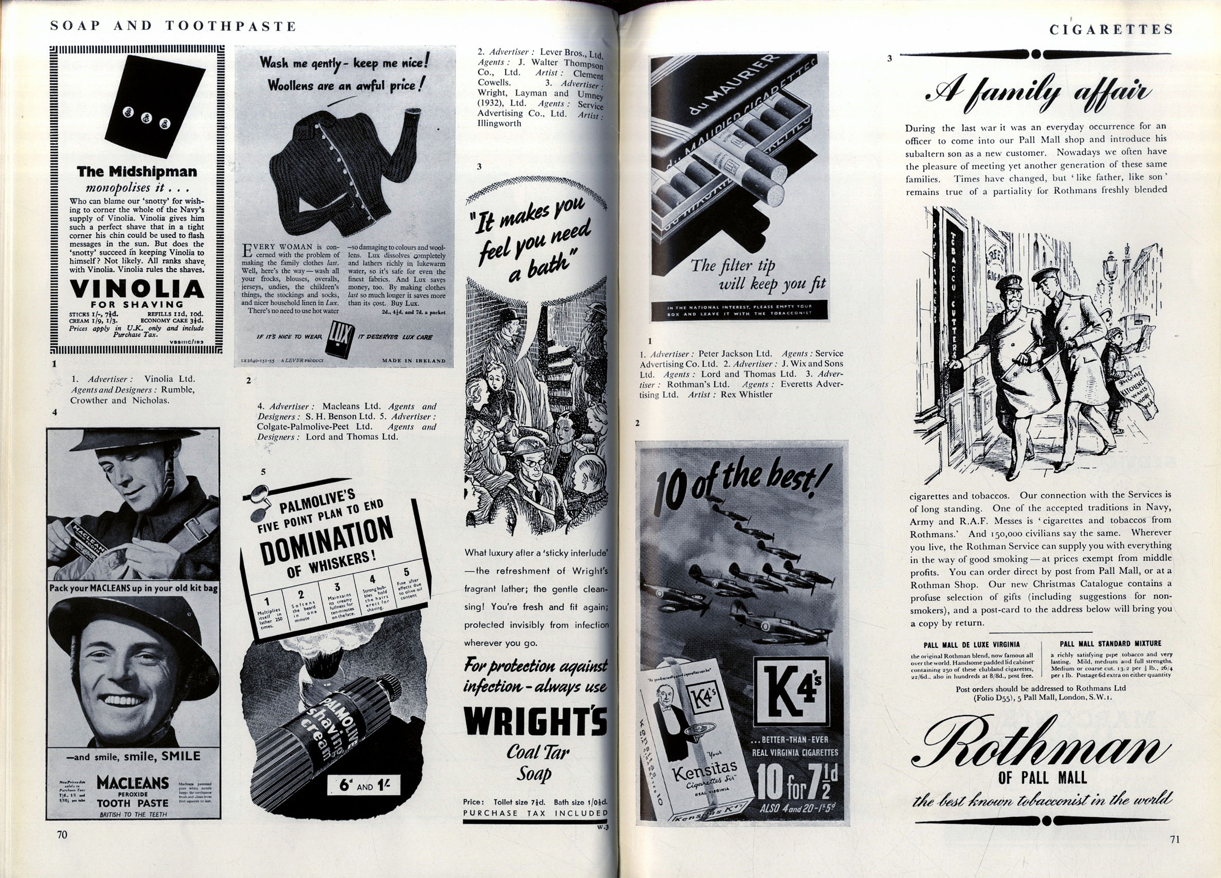 Modern Publicity 1941, advertising at war