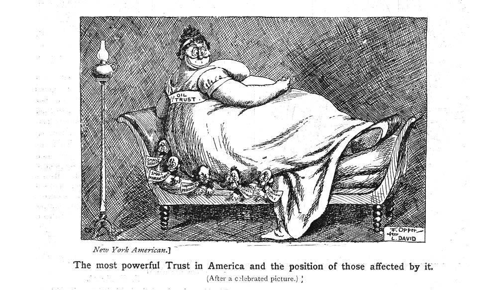 trusts political cartoon