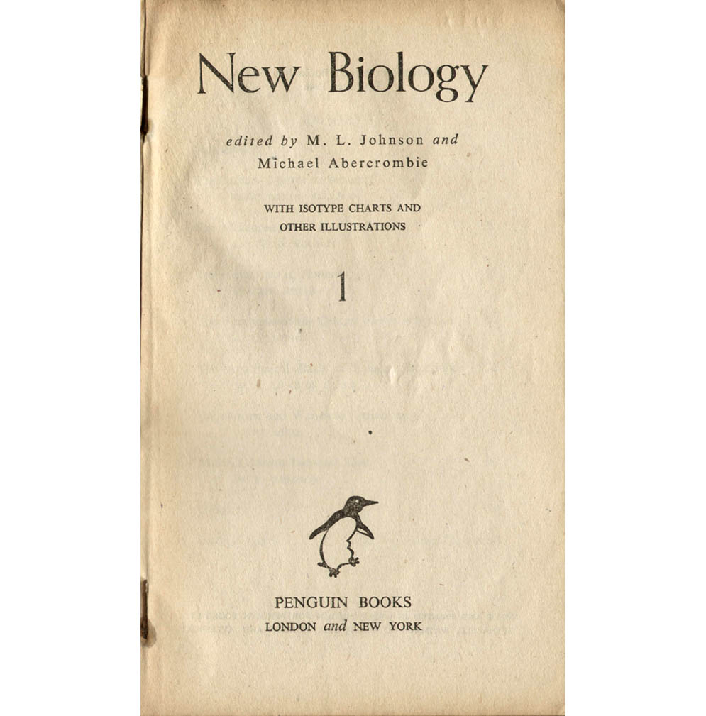 ISOTYPE,The New Biology 1946