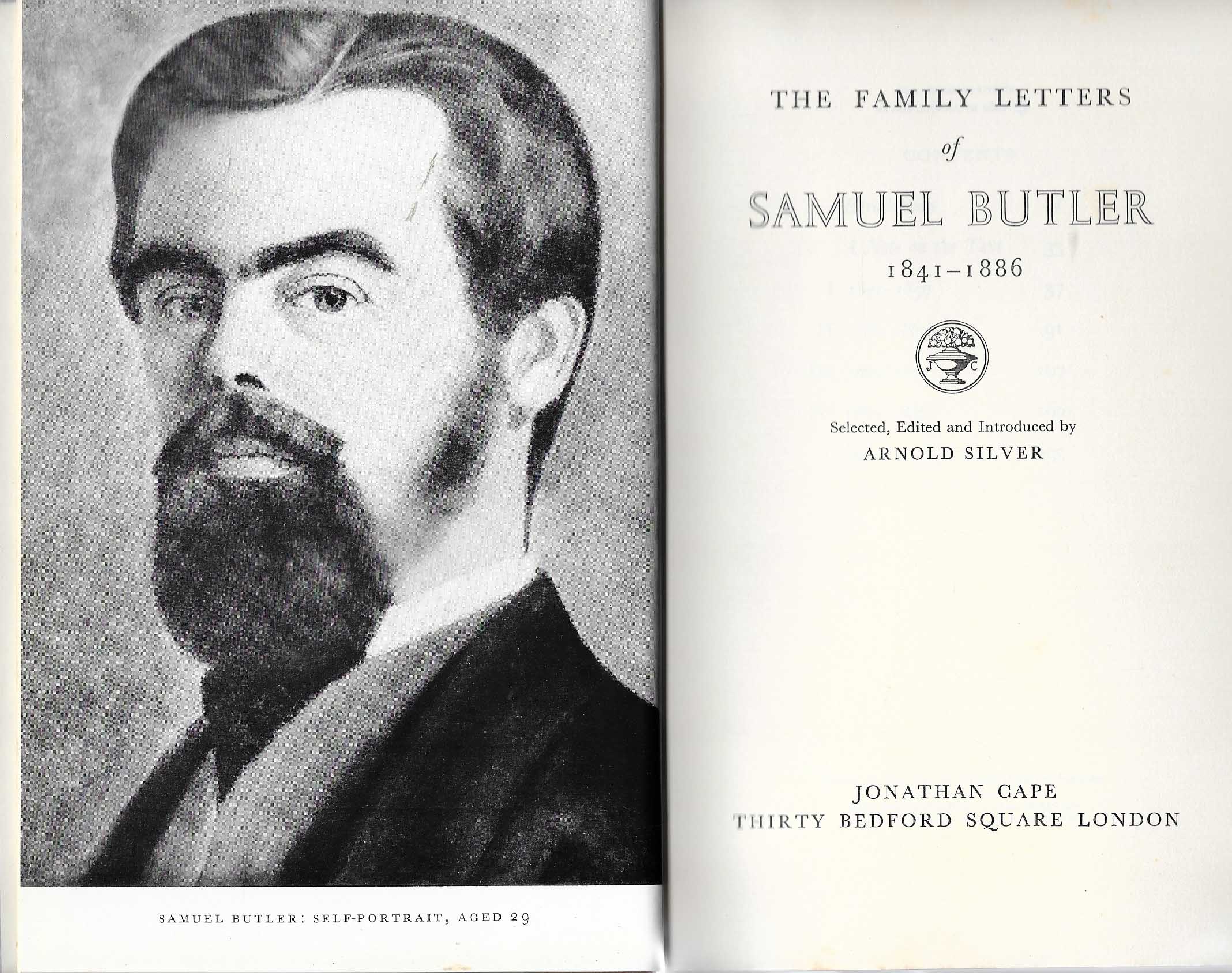 SAMUEL BUTLER, research guide, Family Letters