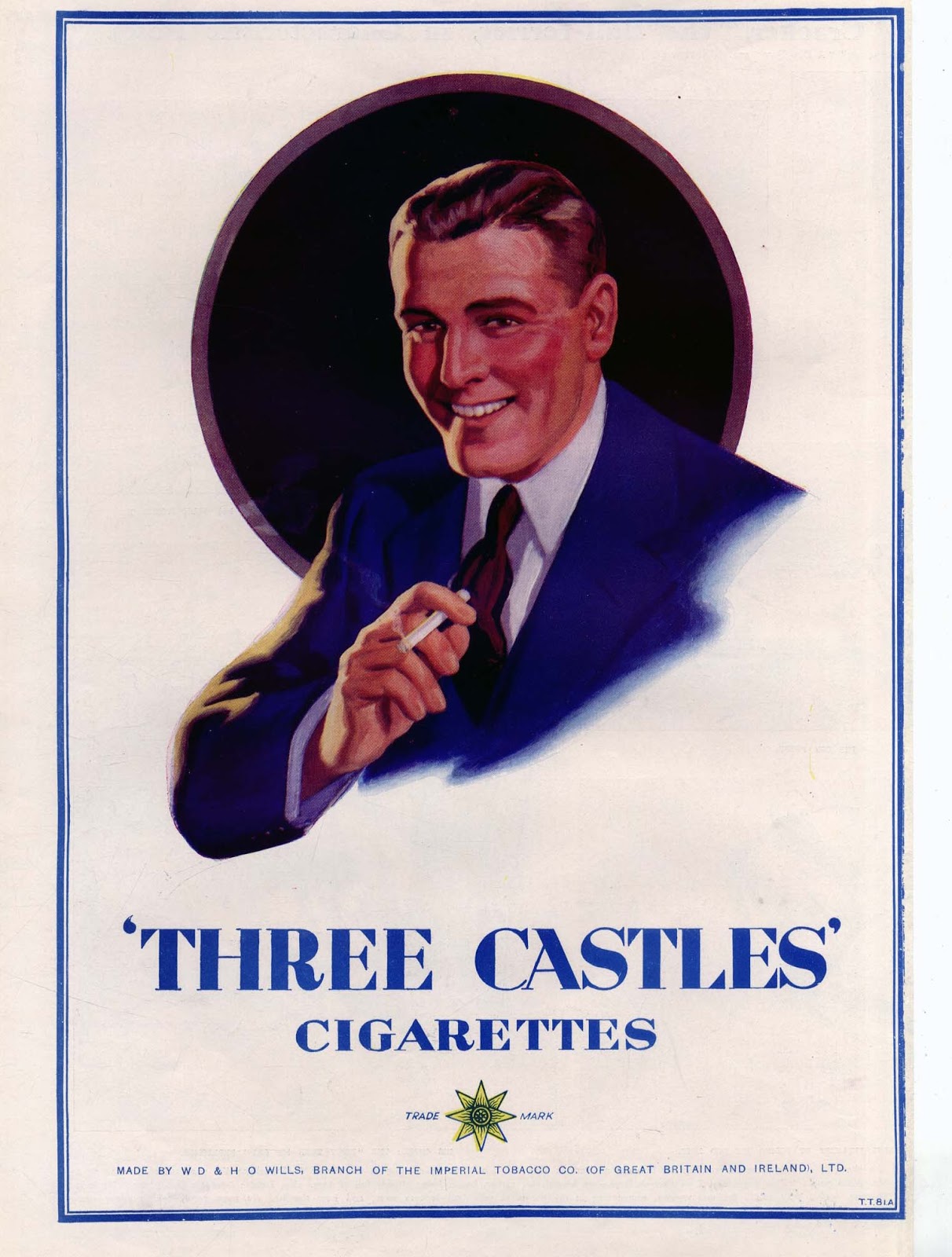 Tobacco Three Castles cigarettes